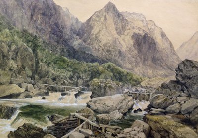 Rápidos, Romsdal, Noruega, 1847 de William West